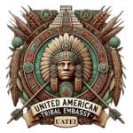 DALL·E 2024-11-25 13.31.13 - An ultra-realistic logo and coat of arms for the 'United American Tribal Embassy (UATE)' with a transparent background. The centerpiece is a detailed -Photoroom